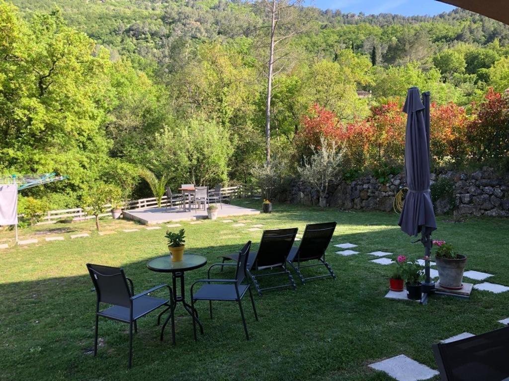 Studio Calme Et Agreable Avec Acces Jardin Partage Le Bar-sur-Loup المظهر الخارجي الصورة